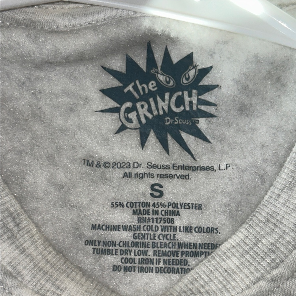 Dr. Seuss Grinch and Max Gray Crewneck Sweater - Picture 5 of 8